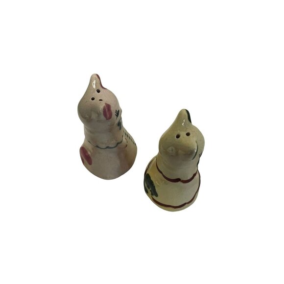 Kittens Ceramic Salt & Pepper Shakers Siamese Cat Japan 3 1/8" Pink Green Read - Picture 7 of 10